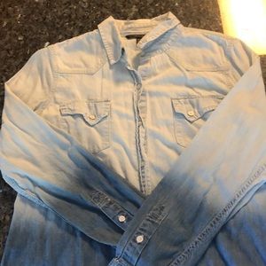 Victoria’s Secret Ombré Denim Button Down Shirt - 2